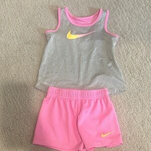 Girls Nike Tank and Short Set
